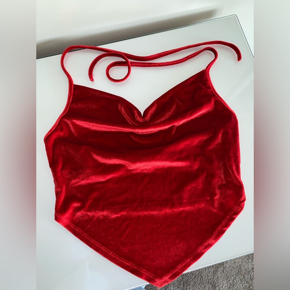 Red Velvet Top